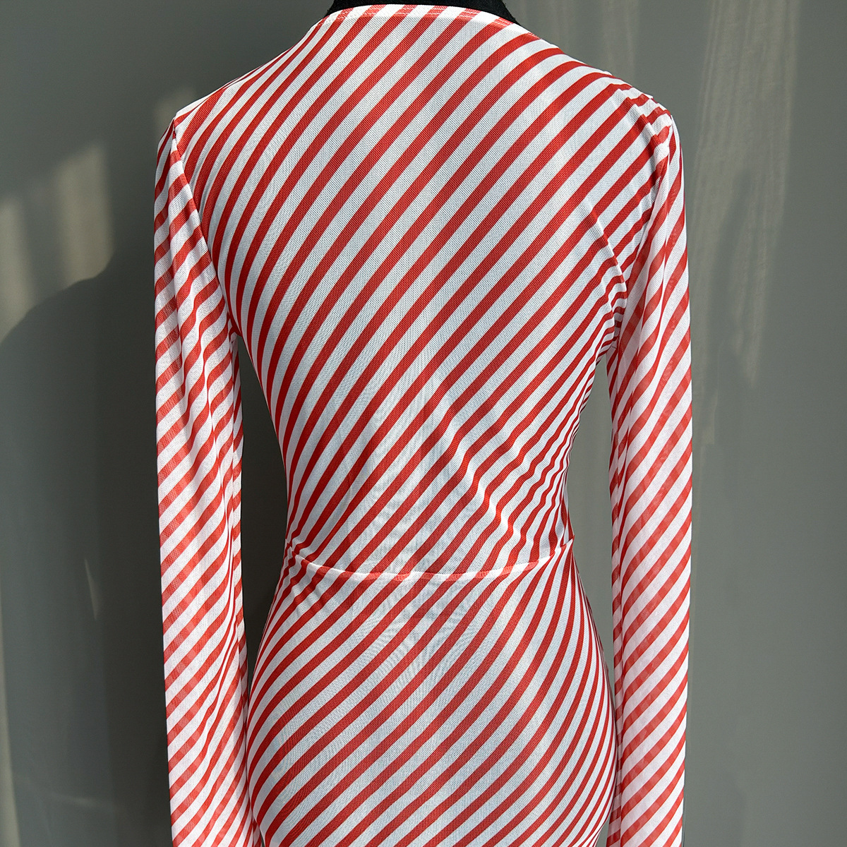 Fashion Chiffon Stripe 1Pcs Cover Ups Bikini Maxi Dress Womens Bathing Suit